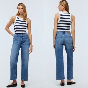 Madewell The Emmett Wide-Leg Full Length Jean: Patch Pocket Edition Size 28